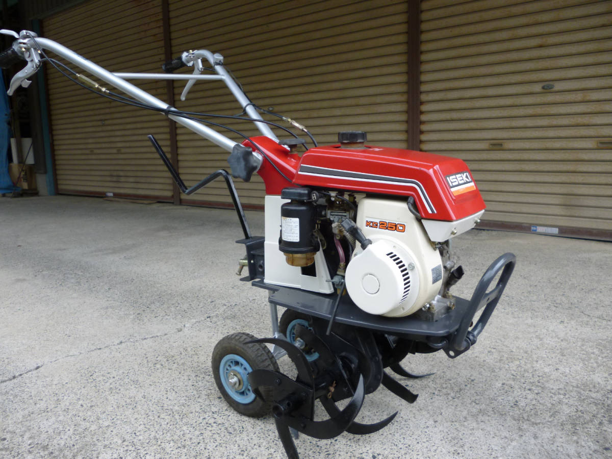 香川県のその他 イセキ KC250 耕うん機 農用トラクター 移動車輪付き 