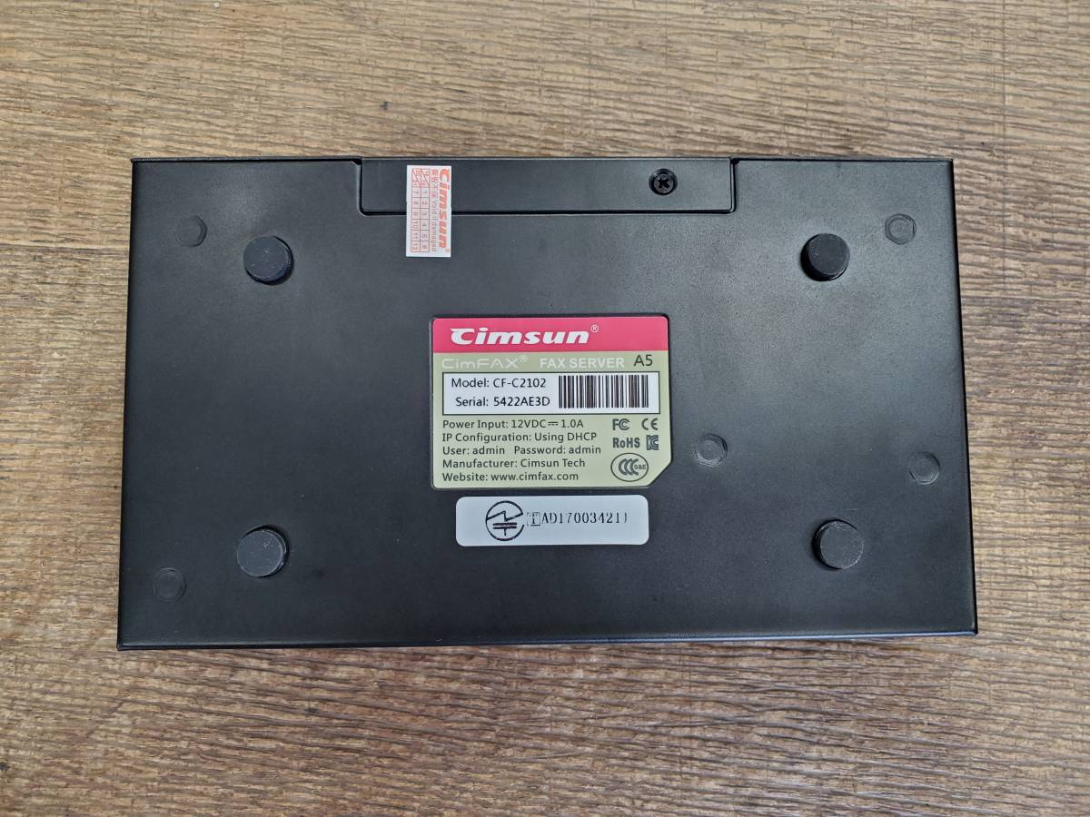 中古品】cimsun cimFAX FAX SERVER A5 ≪CF-C2102≫