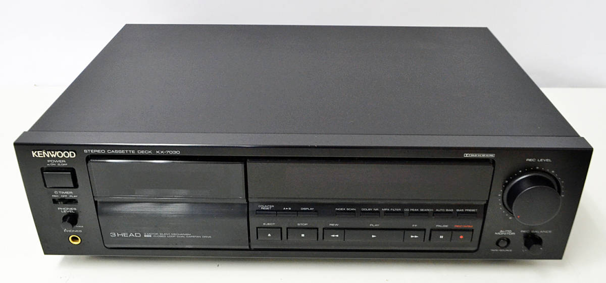 ys406 ジャンク KENWOOD ケンウッド 3ヘッドカセットデッキ KX-7030 ш