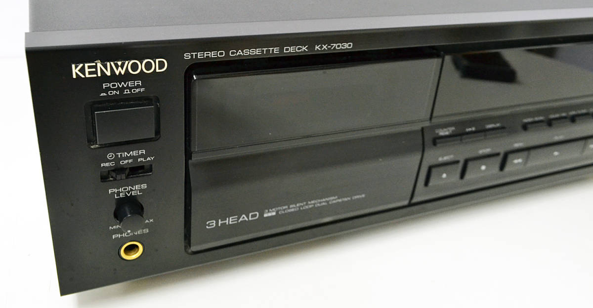 ys406 ジャンク KENWOOD ケンウッド 3ヘッドカセットデッキ KX-7030 ш