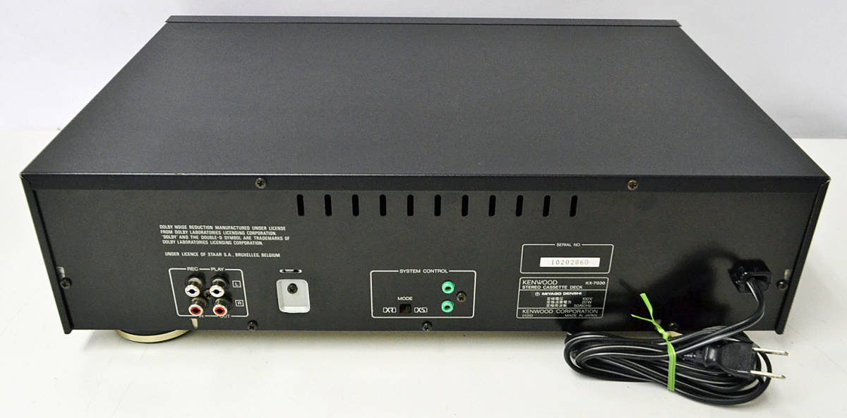 【KENWOOD KX-7030】3ヘッド カセットデッキ 通電確認済み 現状品 ys406 ジャンク KENWOOD ケンウッド 3ヘッドカセットデッキ KX-7030 ш
