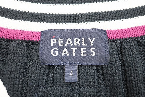 パーリーゲイツ ニットベスト PEARLY GATES レディース ゴルフウェア