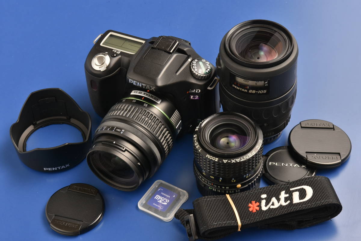 PENTAX istD L2.18-55mmf3.5-5.6 28-105mmf4 35-70mmf3.5-4.5(M)など