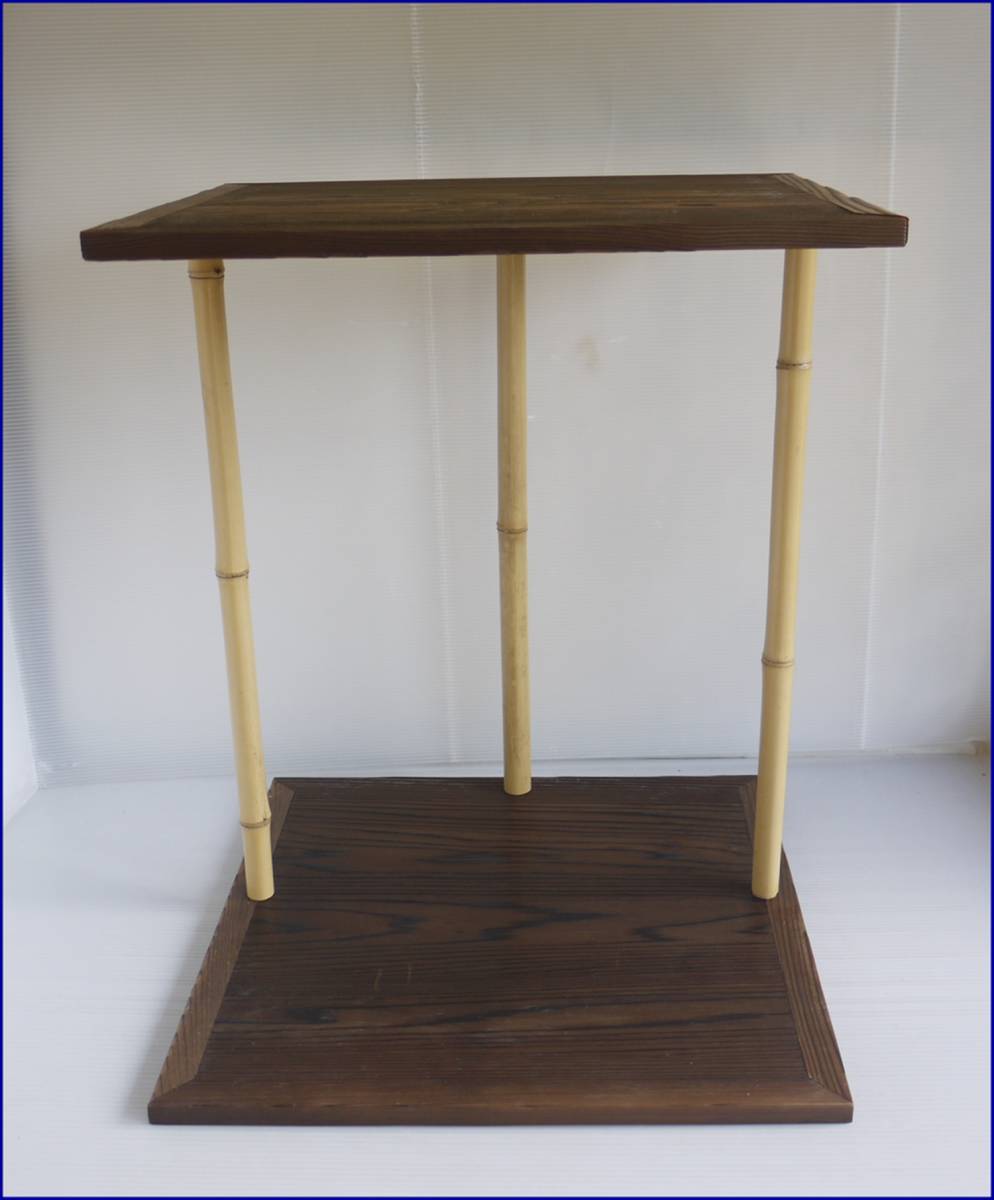 茶道具 棚 茶棚 五行棚 焼杉 中置 玄々斎好 NO2 茶道具五行棚 玄々斎好