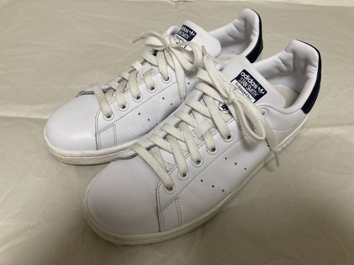  アディダス スタンスミス ネイビー ホワイト 26.5cm ローカット ユニセックス M20325 紺 白 adidas Stan Smith(26.5cm)｜売買されたオークション情報、yahooの商品情報をアーカイブ公開 - オークファン 26.5cm