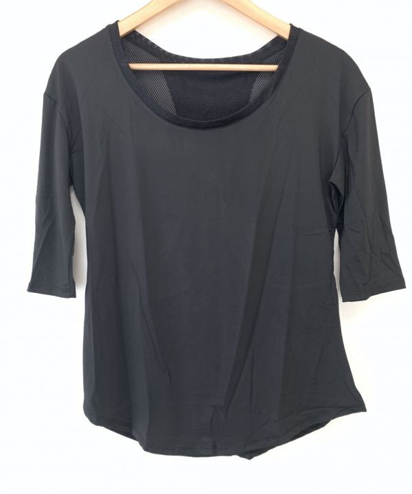 【新品】 レディース トレーニングウェアセット 【トップス・スポーツブラ・ボトム】 ヨガウェア ヨガ ジム ♪　【③ブラック：Mサイズ】　_7