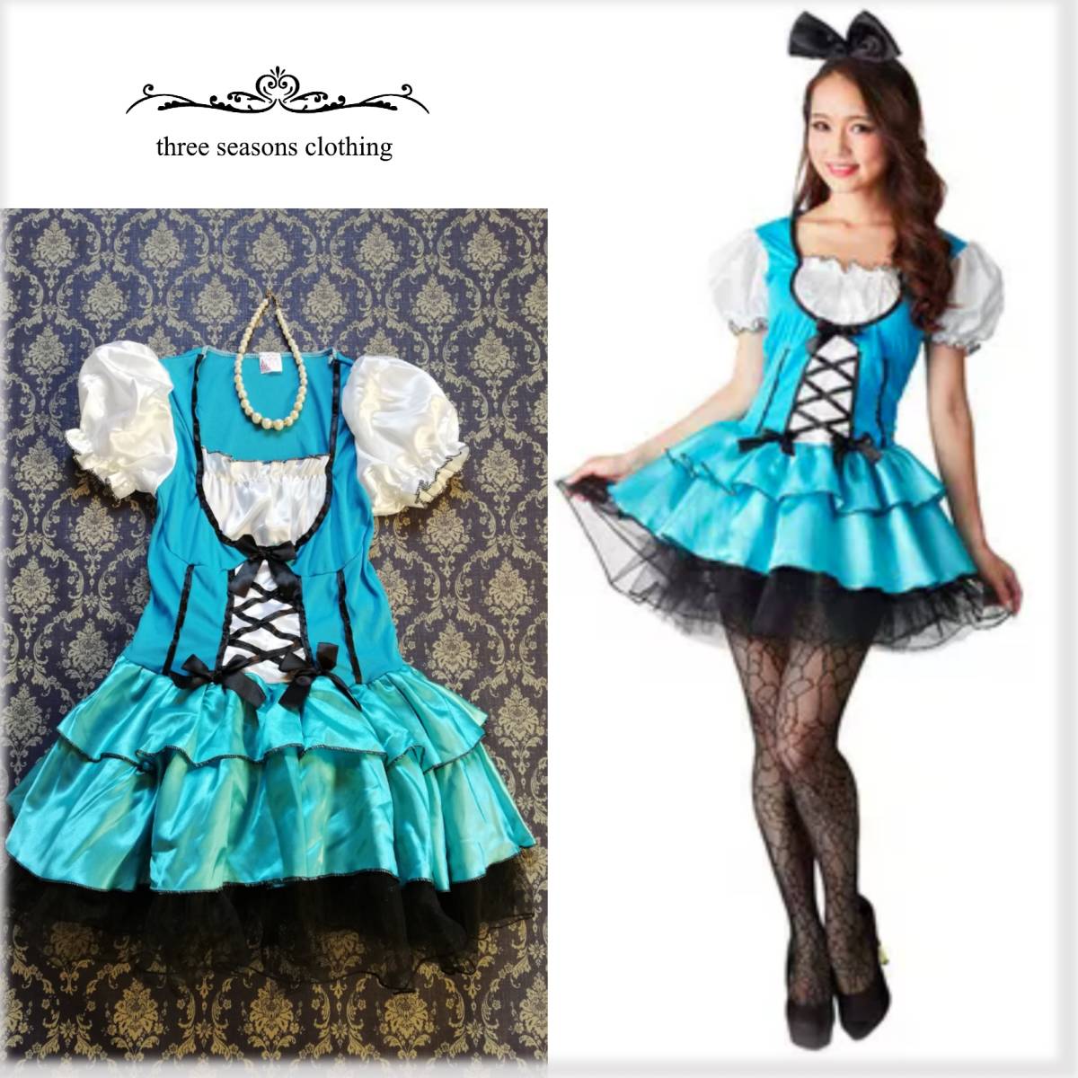 Tokyo Girls Collection 東京ガールズコレクション 可愛い アリス コスプレ ドレス ハロウィン 衣装 仮装 キャバドレス K9 Mサイズ 売買されたオークション情報 Yahooの商品情報をアーカイブ公開 オークファン Aucfan Com