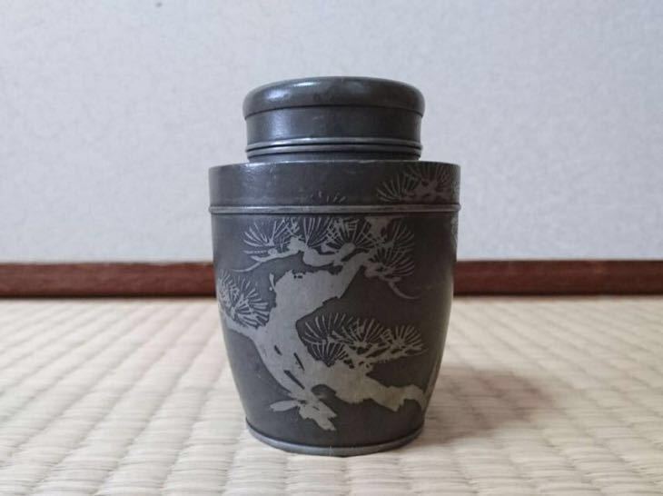Yahoo!オークション 錫製 メルカリ 茶入 林亭瑞製 茶心壺 煎茶道具 の