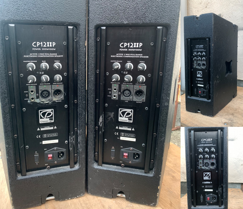 動作確認済み中古ペア□CLASSICPRO CP12ⅡP□2本セット□パワード 