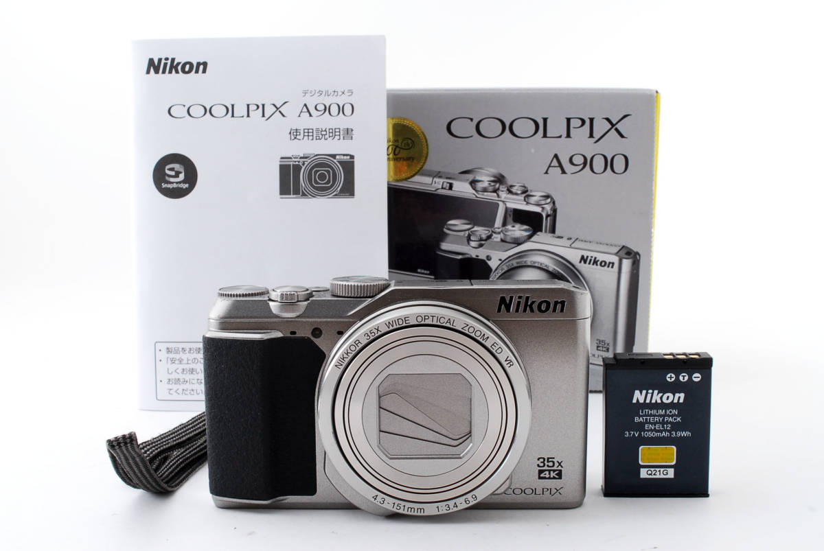 Nikon ニコン COOLPIX A900 光学35倍 4K動画 Wi-Fi対応 元箱付 ＃925