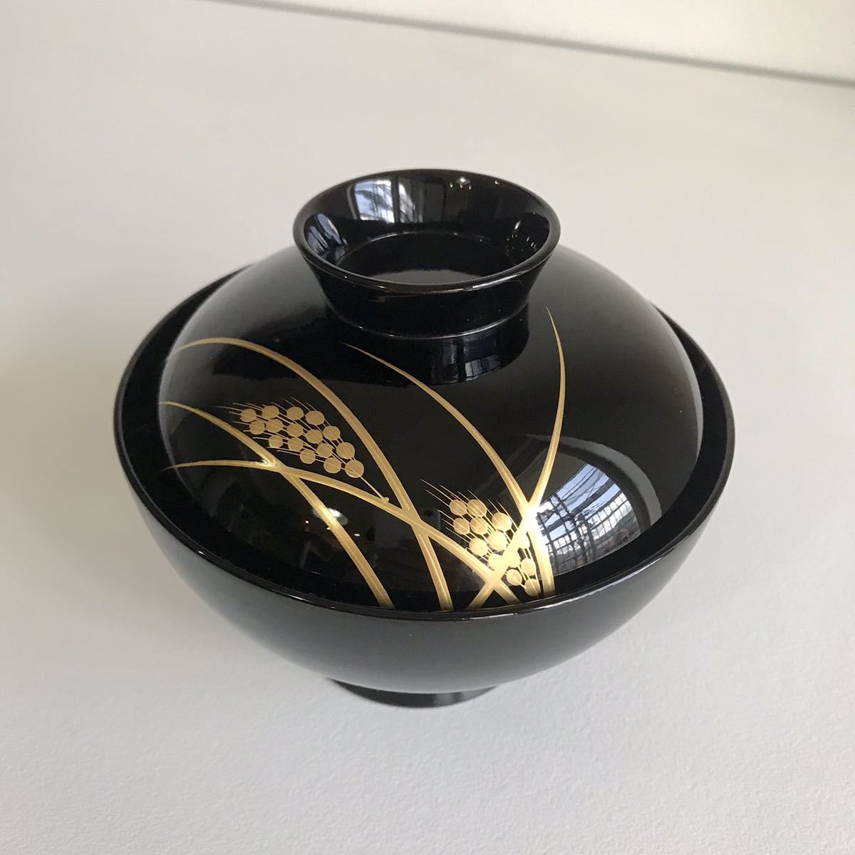 象彦製・黒塗り蒔絵碗　京都　平安象彦　稲穂蒔絵 象彦製・黒塗り蒔絵碗 京都 平安象彦 稲穂蒔絵 カテゴリー 【公式通販】