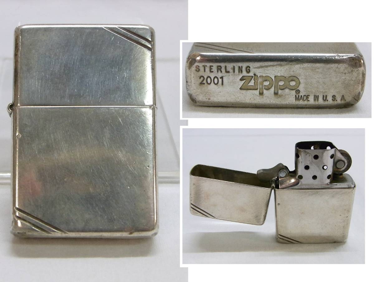 STERLING 2001 ZIPPO☆Silver925 シルバー☆ジッポ― オイル STERLING 2001 ZIPPO☆Silver925 シルバー☆ジッポ― オイル