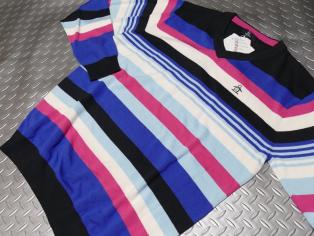 全国無料，豊富な OMA61 Munsingwear マンシングウェア ボーダー柄Vネックセーター LL BL(セーター)｜売買されたオークション情報、yahooの商品情報をアーカイブ公開 - オークファン セーター