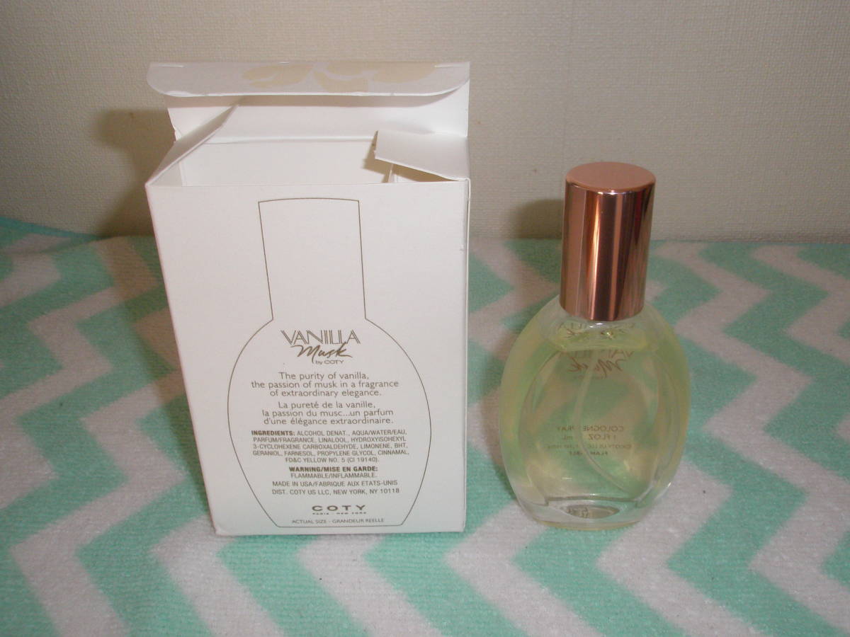 新品　コティ バニラムスク 30ml 未使用 Vanilla Musk Cologne Spray 1.7 for oz Women Coty by Coty, - fl oz, 0 1