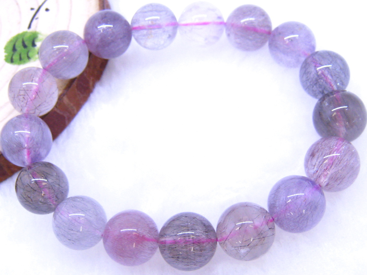 即決 0930m291 天然美品☆【スーパーセブン】☆ブレス 11.5-12mm 