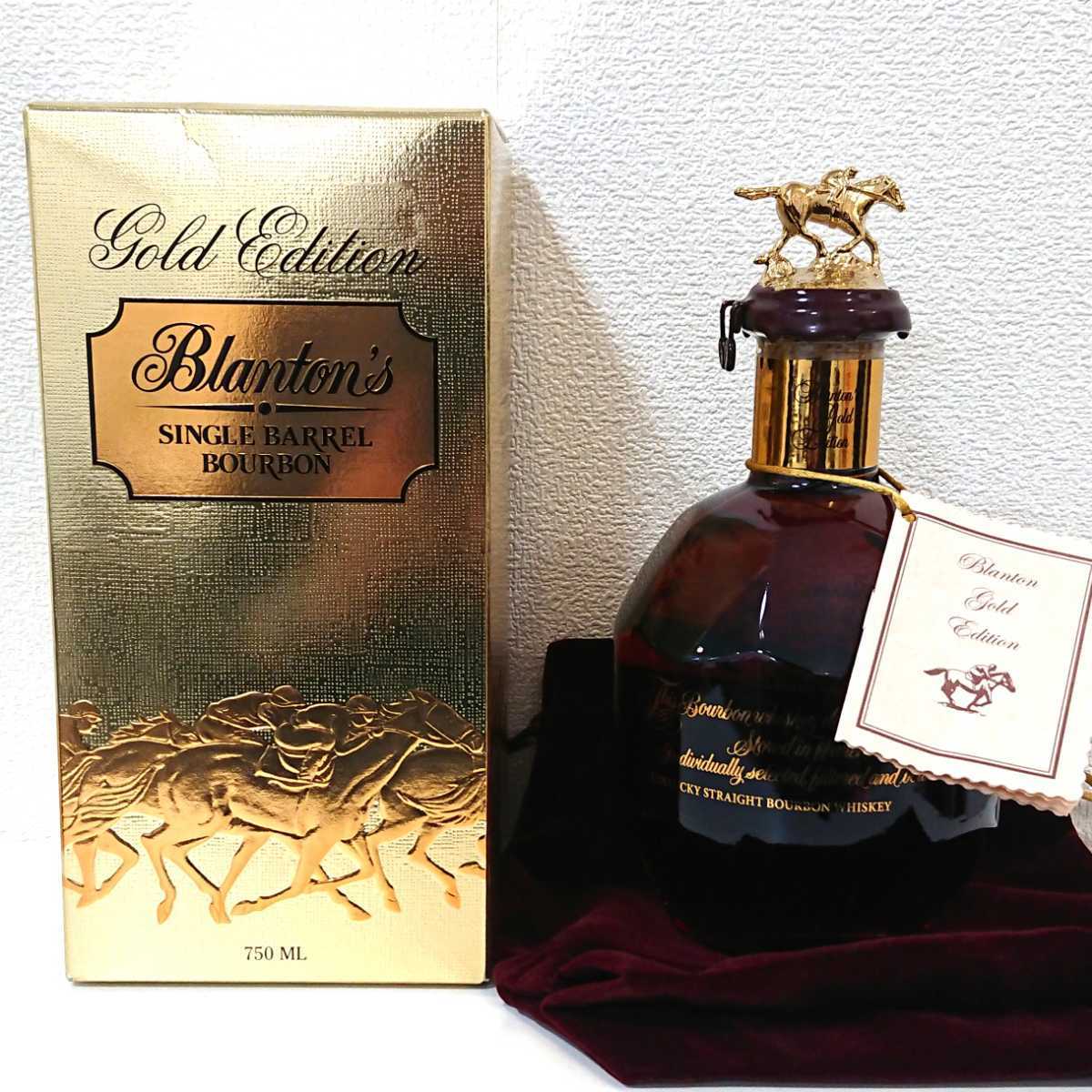 数量限定，100%新品 未開栓 Blantons ブラントン ゴールドエディション 箱布袋付き ウイスキー/容量750ml/アルコール分51.5%/モルトグレーン/アメリカ/(その他)｜売買されたオークション情報、yahooの商品情報をアー その他