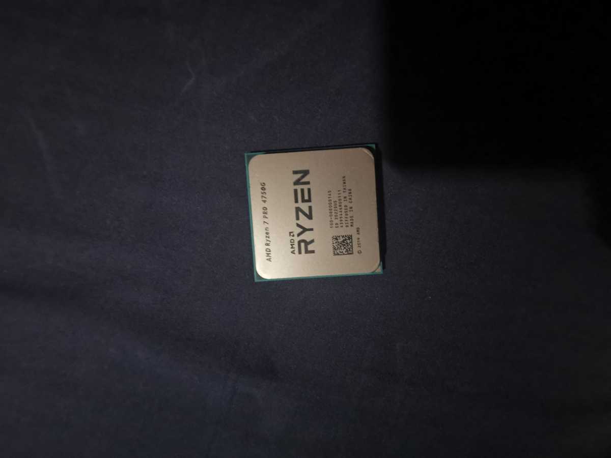 AMD AM4 ryzen7 PRO 4750Gジャンク PRO 4750G Ryzen 2.4 GPU in