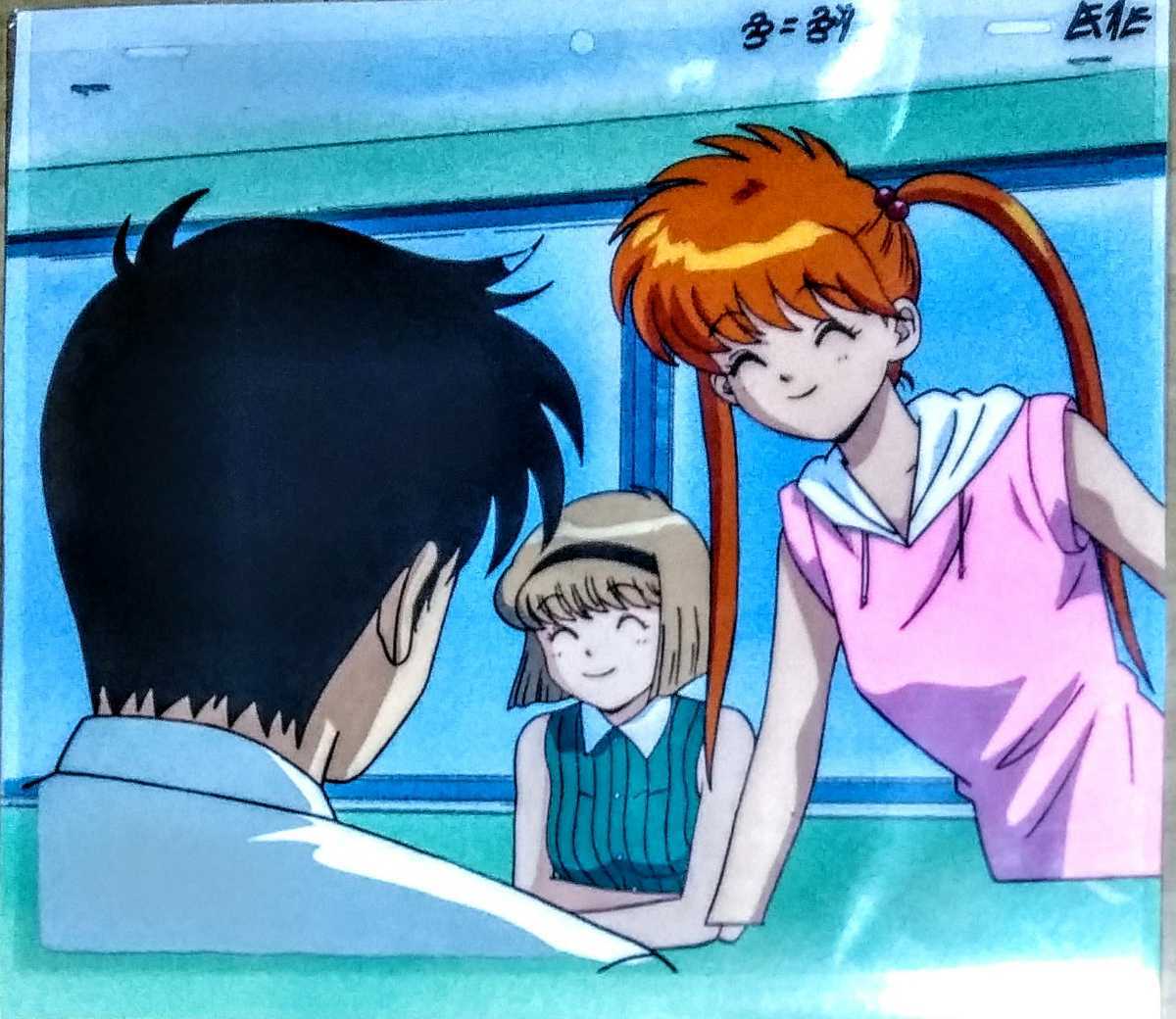 地獄先生ぬ～べ～(背景付セル画:)稲葉響子と細川美樹