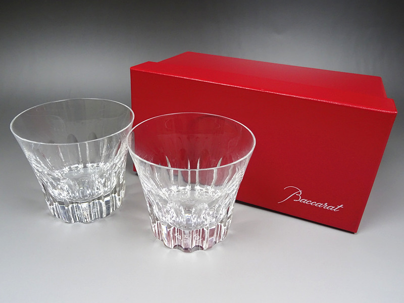 Baccarat バカラ クリスタル ペア ロックグラス 共箱 2客セット