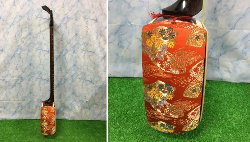 和楽器 弦楽器 三味線 バチ 三絃駒 木製ハードケース ケースカバー 撥