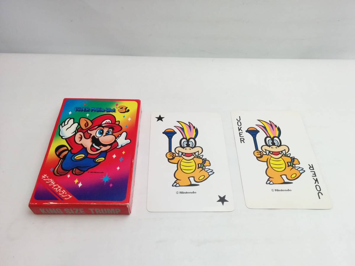 □保管品 スーパーマリオブラザーズ3 キングサイズトランプ 任天堂