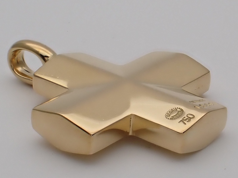 GEORG JENSEN ジョージ ジェンセン 750 K18 イエローゴールド クロス 
