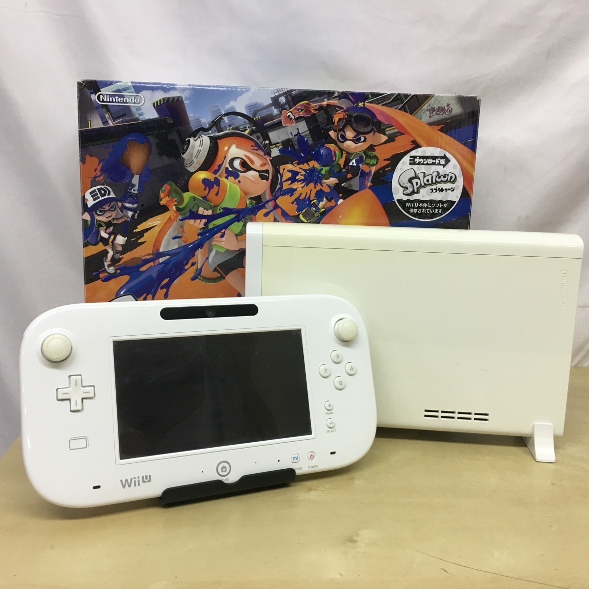 任天堂 Wiiu 本体セット スプラトゥーン セット シロ 32GB 内蔵ソフト