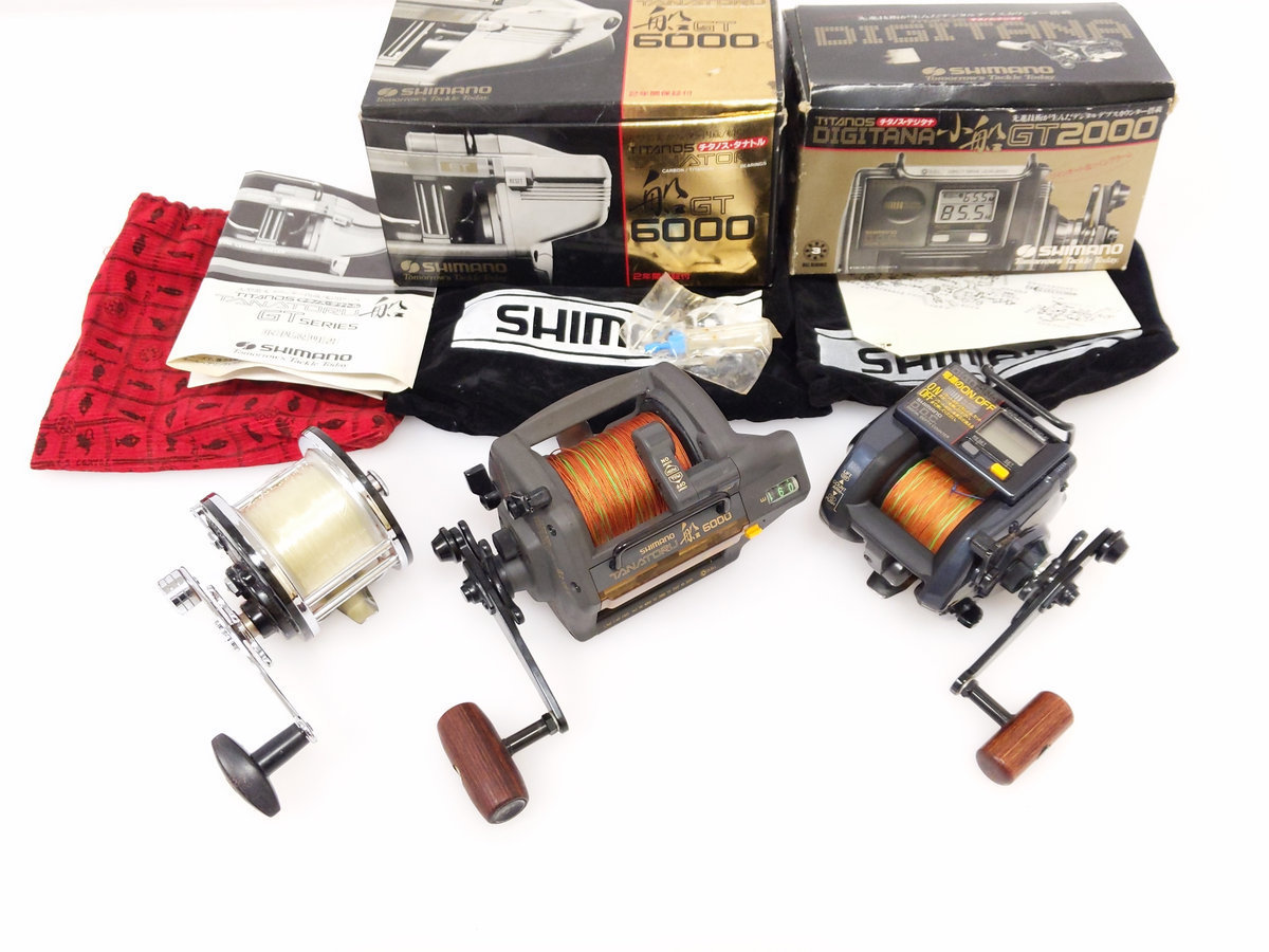 人気定番，新作登場 シマノ チタノス タナトル 船 GT6000 チタノス デジタナ 小船 GT2000 オリムピック ベイトリール 番手不特定 計3点(手動)｜売買されたオークション情報、yahooの商品情報をアーカイブ公開 - オー 手動