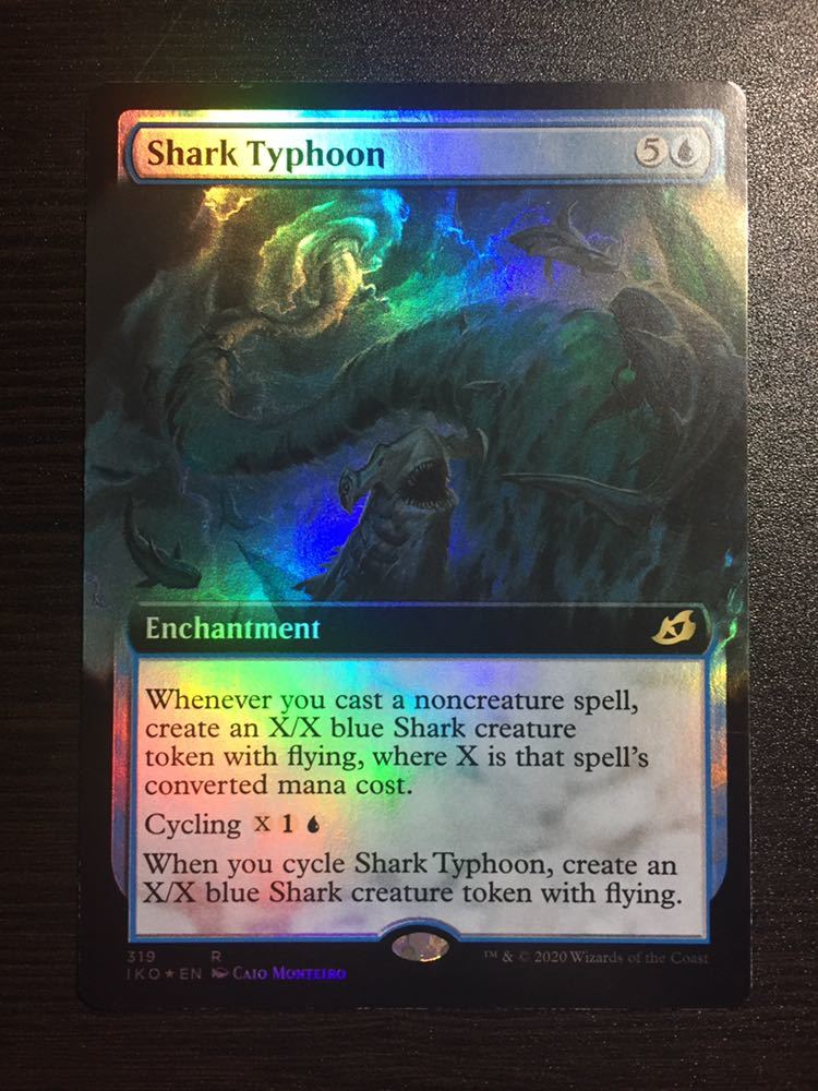 MTG foil 英語版 サメ台風 Shark Typhoon 拡張アート版 ① Magic: The