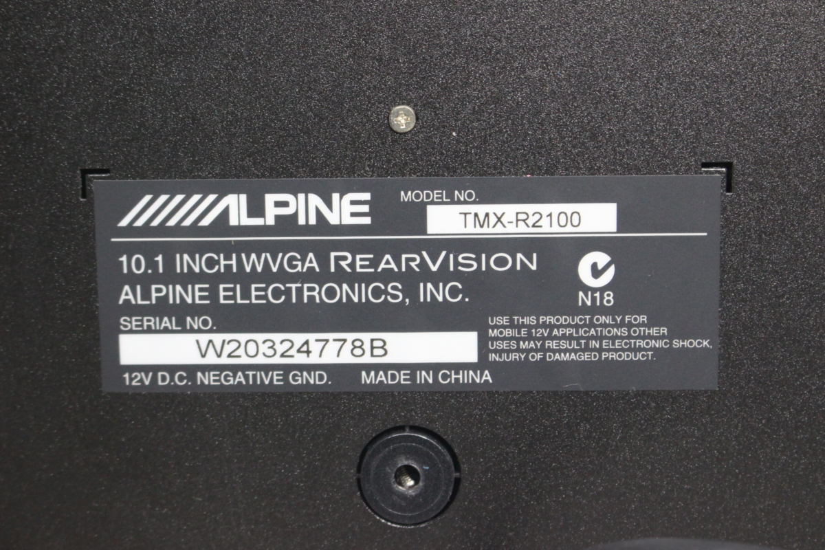 アルパイン TMX-R2100 フリップダウン モニター 10.1インチ *M