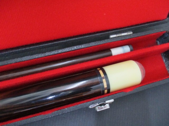 S1693 ☆中古品／メーカー不明☆ ビリヤード キューハードケース付