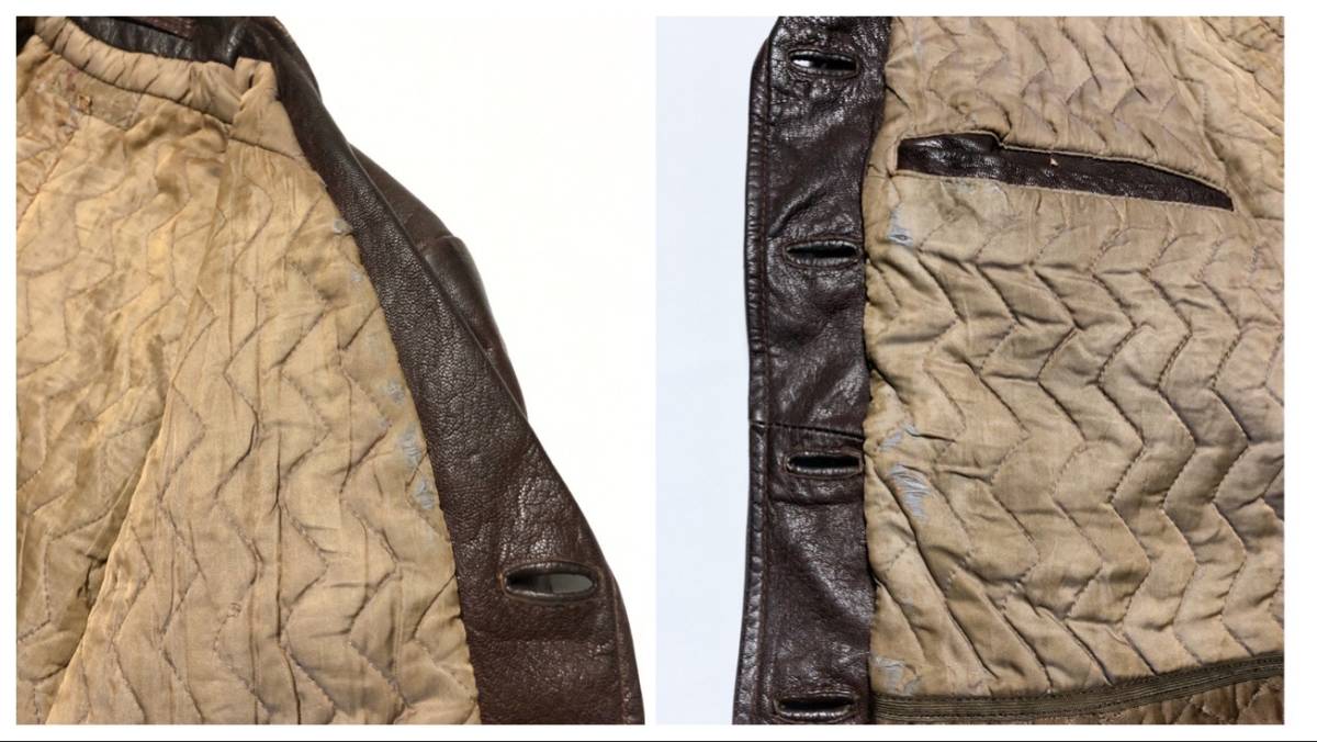 40s 50s ユーロ ヴィンテージ ダブルブレスト バックルバック レザー 