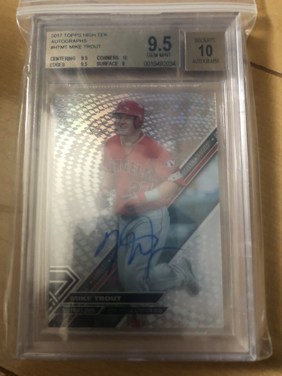 mike trout 2017 topps bowman panini baseball サインカード
