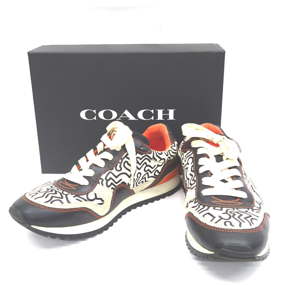 KR1131 コーチ スニーカー ×Keith Haring コラボ KH CARTER RUNNER  