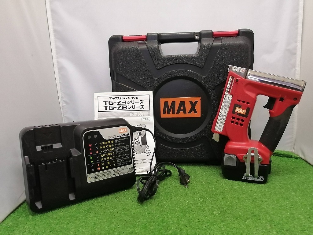 【SALE，送料無料】 MAX マックス 14.4V 充電式タッカ TG-ZB-BC/40A(電動工具)｜売買されたオークション情報、yahooの商品情報をアーカイブ公開 - オークファン その他