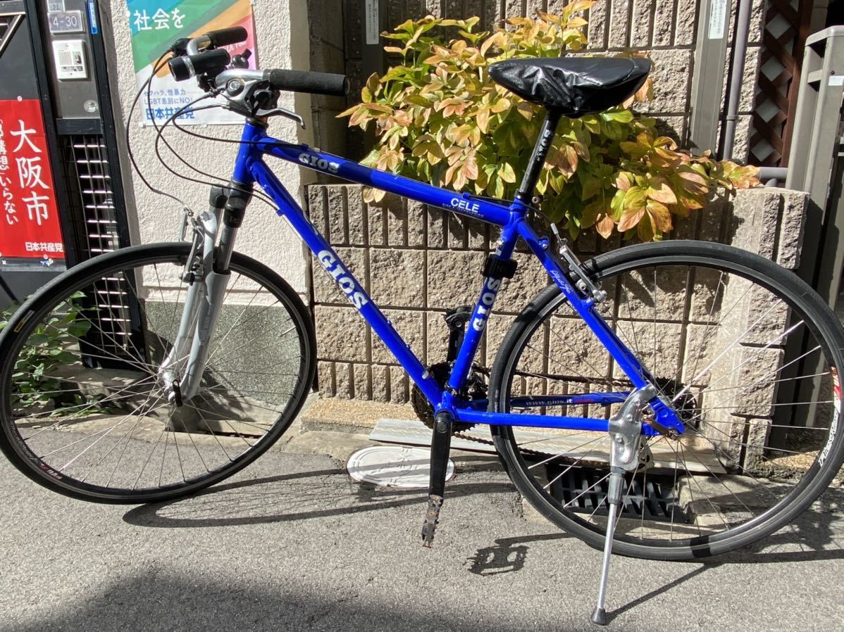 希少 GIOS ジオス クロスバイク 青 CR-MOチューブ ミニベロ GIOS クロスバイク | ジオス 青 GIOS(ジオス) CR-MOチューブ 希少