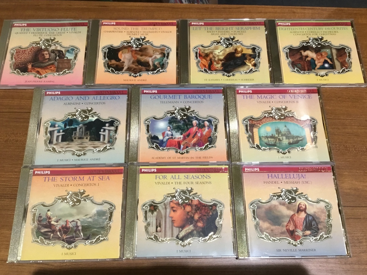 GOLDEN BAROQUE 25枚組CDセット 独盤 ◇ PHILIPS GOLDEN BAROQUE CD25枚+書籍セット ◎25CD バッハ
