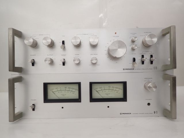  PIONEER/パイオニア プリ/コントロールアンプ C-73 パワーアンプ M-73 ∽ 5DEB4-2(パイオニア)｜売買されたオークション情報、yahooの商品情報をアーカイブ公開 - オークファン パイオニア