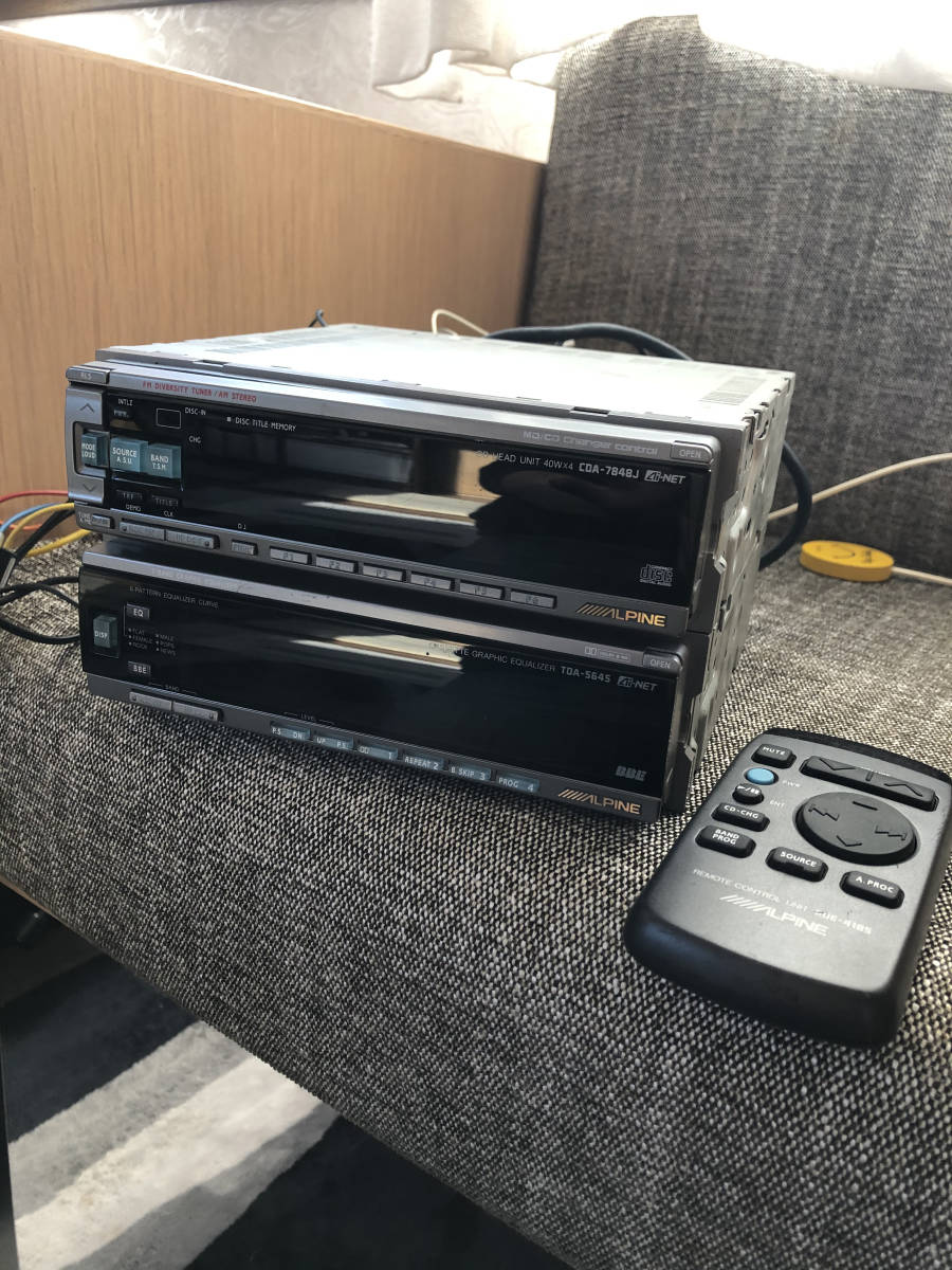 アルパインCD/カセットイコライザーデッキ、CDA-7841/TDA5541