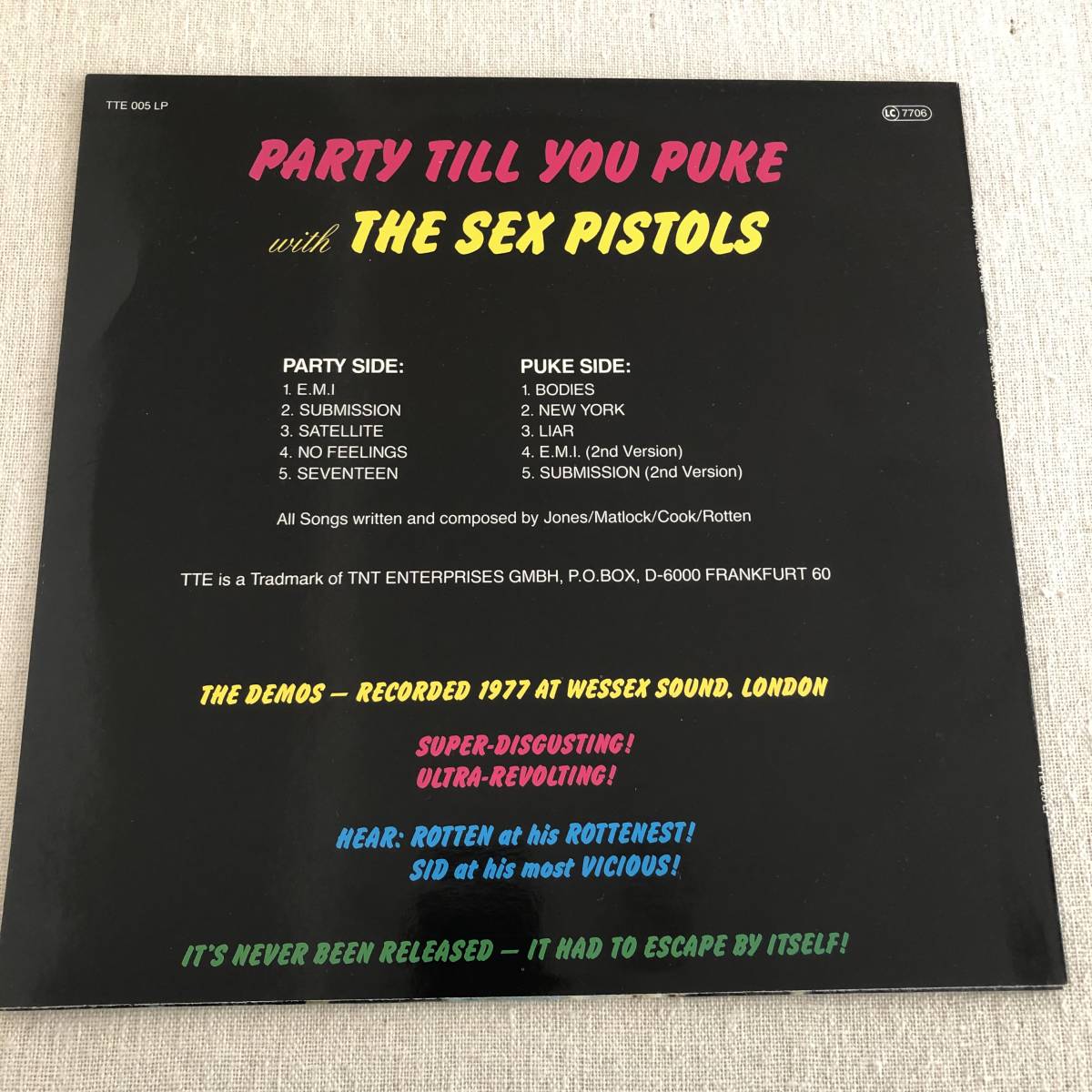 Sex Pistols セックス・ピストルズ The - ⁄ PISTOLS SEX 50周年 Band