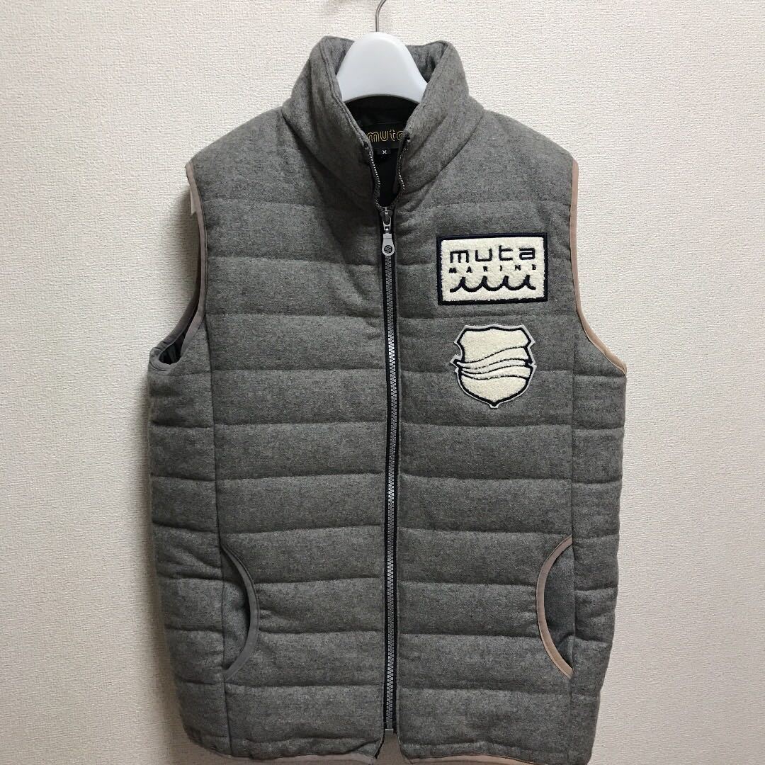 限定入荷されました MUTA MARINE ムータ ベスト 刺繍 メンズ M