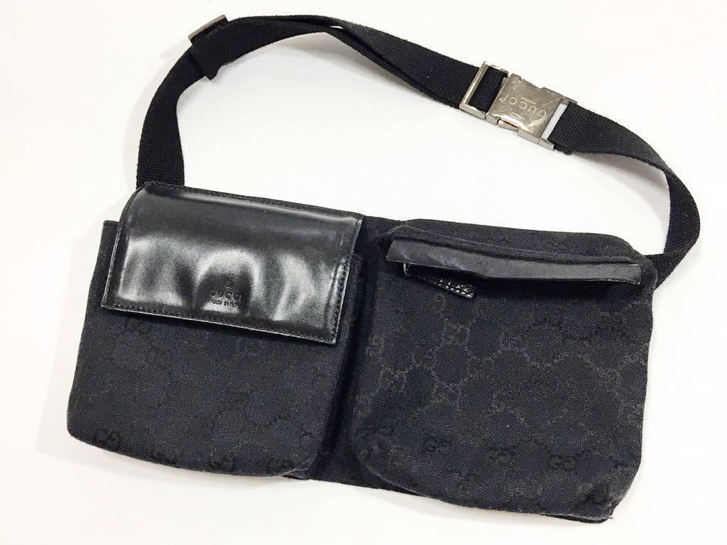 GUCCI レザー グッチ キャンバス GG ロゴの通販 GGキャンバス オールド 