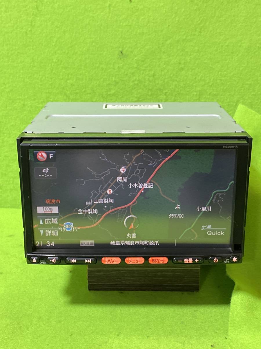 HS309-A HDDナビ TVワンセグ内蔵 動作保証付⁄日産純正 CD・DVD CD・