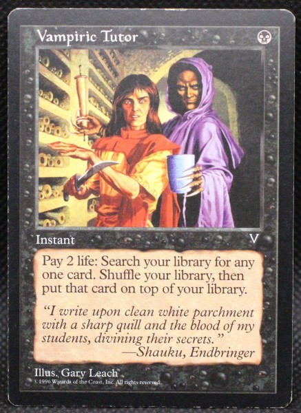 MtG／吸血の教示者/Vampiric Tutor／英語／VIS
