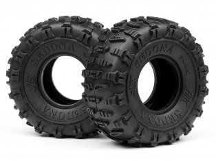 HPI67918 - HB Sedona タイヤ (ホワイト/2pcs)x2セット1台分