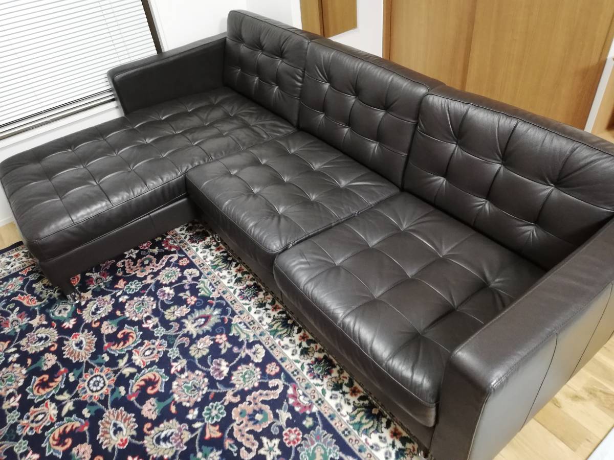 1点のみ□IKEA LANDSKRONA ランズクローナ 3人掛けソファ， 寝椅子付き 
