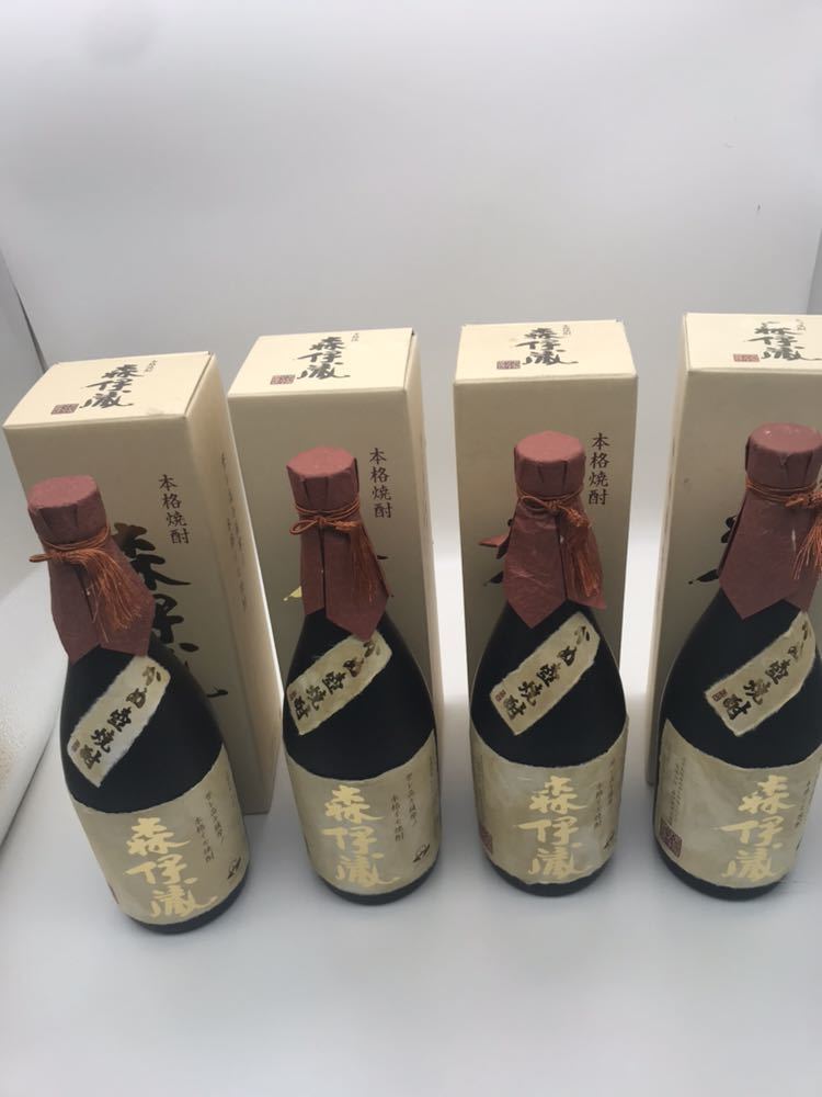 森伊蔵 本格芋焼酎 かめ壺焼酎 専用箱付720ml 25度 4本セット！ ◇状態