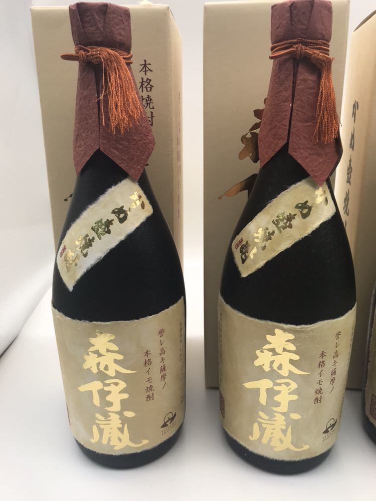 森伊蔵 本格芋焼酎 かめ壺焼酎 専用箱付720ml 25度 4本セット！ ◇状態