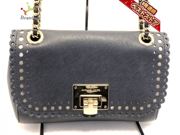 マイケルコース MICHAEL KORS ショルダーバッグ レザー×金属素材 