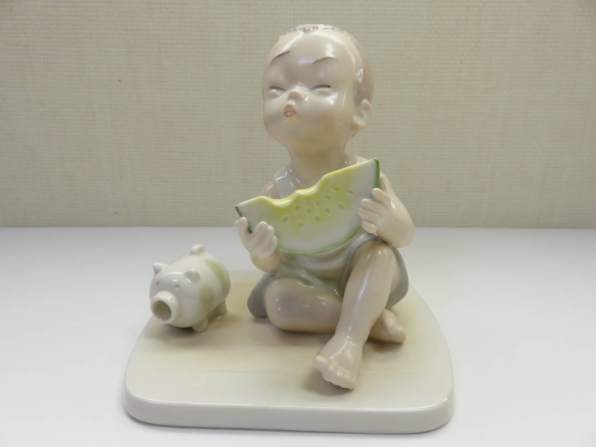 昭和レトロ 童子人形 5体まとめ☆乃りたけ 陶器人形 当時物 Noritake 